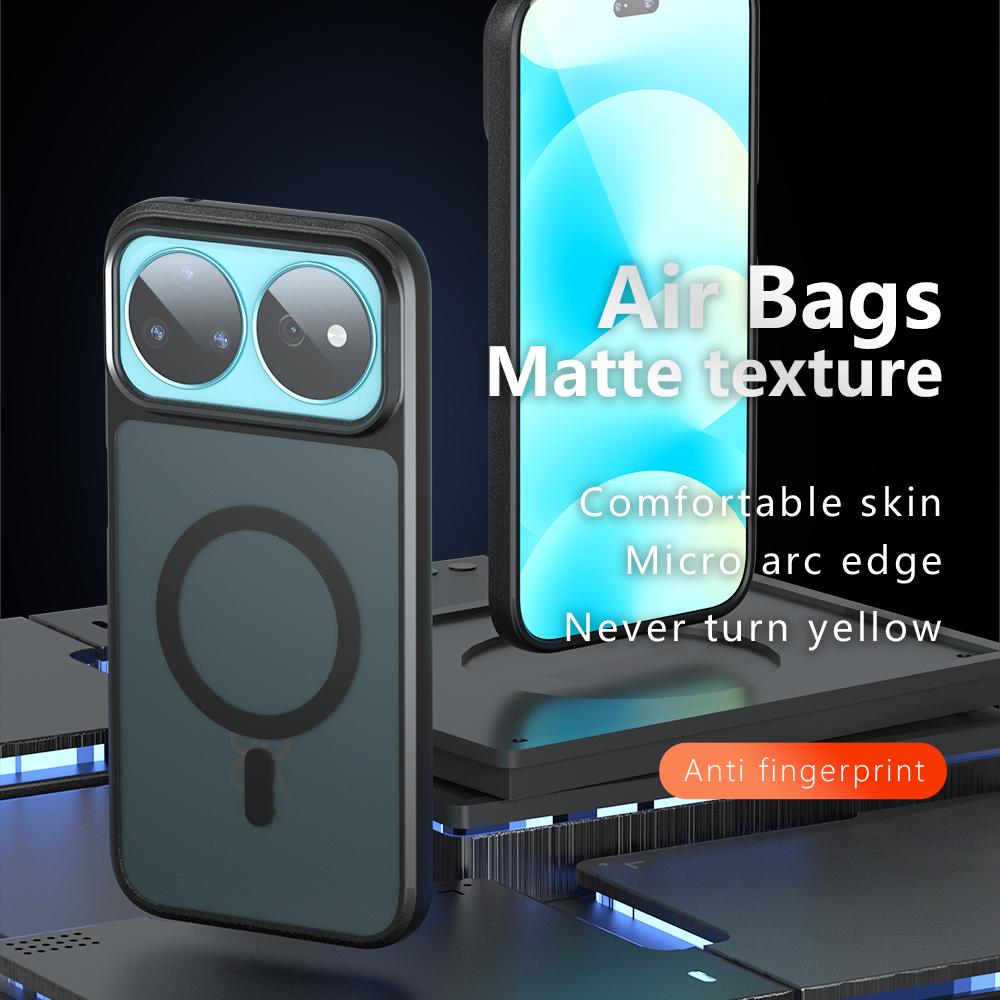 For Huawei nova 16 Pro / 16 Ultra Armor MagSafe PC Hybrid TPU Phone Case - Frosted Black - EDA007523908A