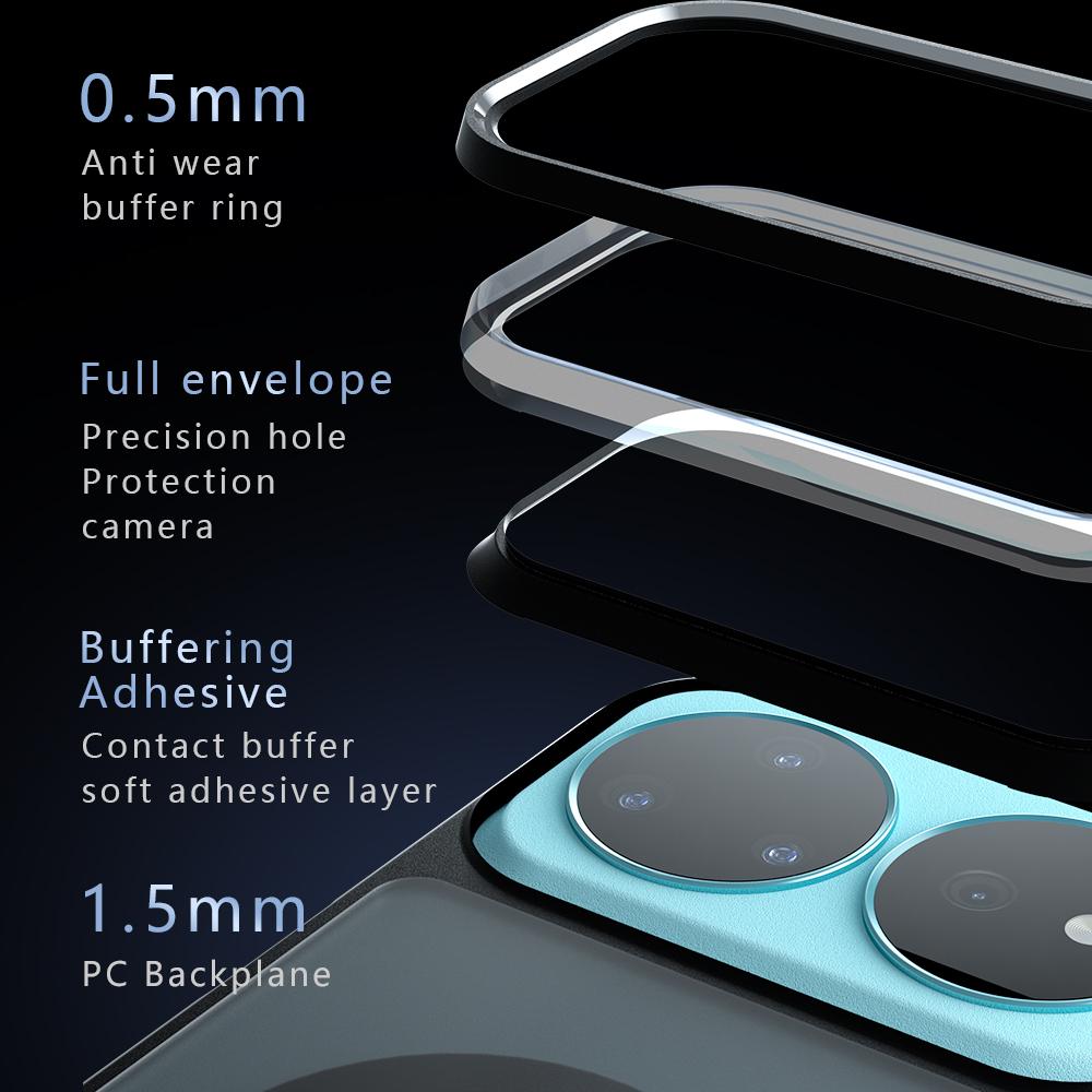 For Huawei nova 16 Pro / 16 Ultra Armor MagSafe PC Hybrid TPU Phone Case - Frosted Black - EDA007523908A