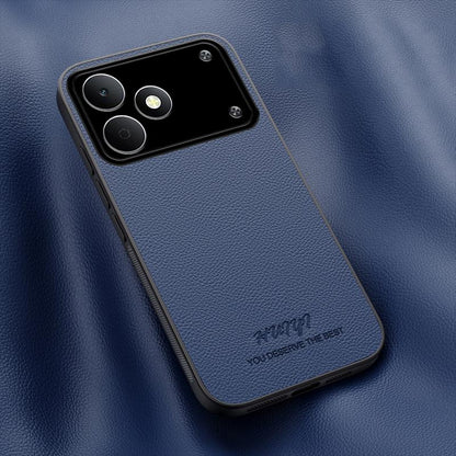 For Realme Note 80 4G HUIYI Leather Magnetic Phone Case - Blue - EDA007526818A