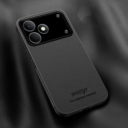 For Realme Note 80 4G HUIYI Leather Magnetic Phone Case - Black - EDA007526818B