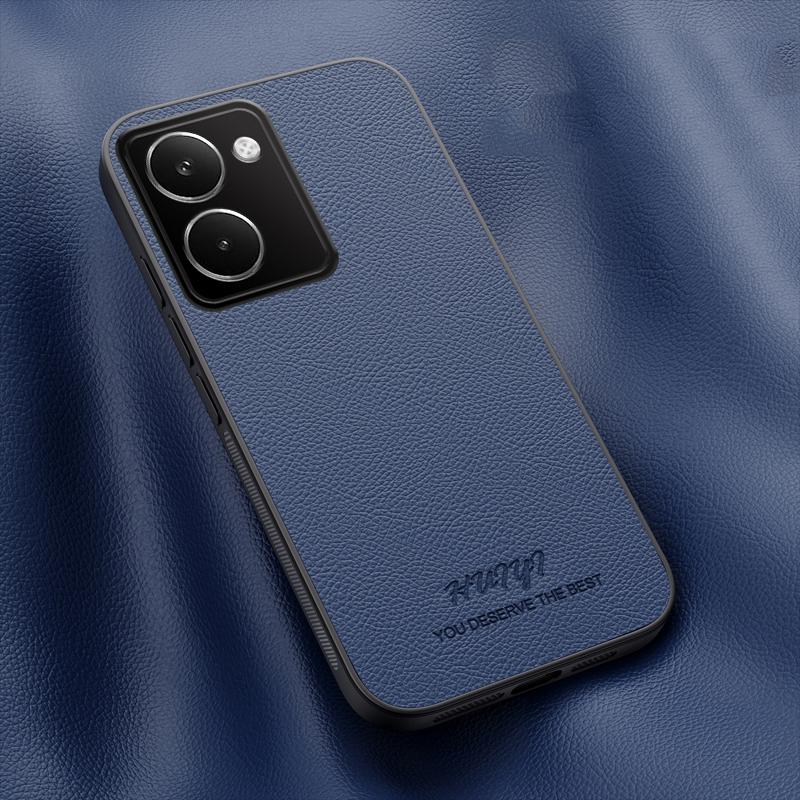 For Realme P3 Ultra 5G HUIYI Leather Magnetic Phone Case - Blue - EDA007526820A