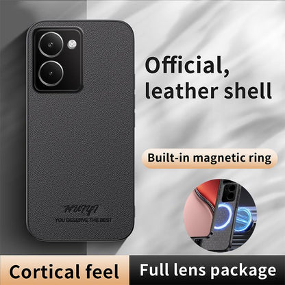 For Realme P3 Ultra 5G HUIYI Leather Magnetic Phone Case - Blue - EDA007526820A