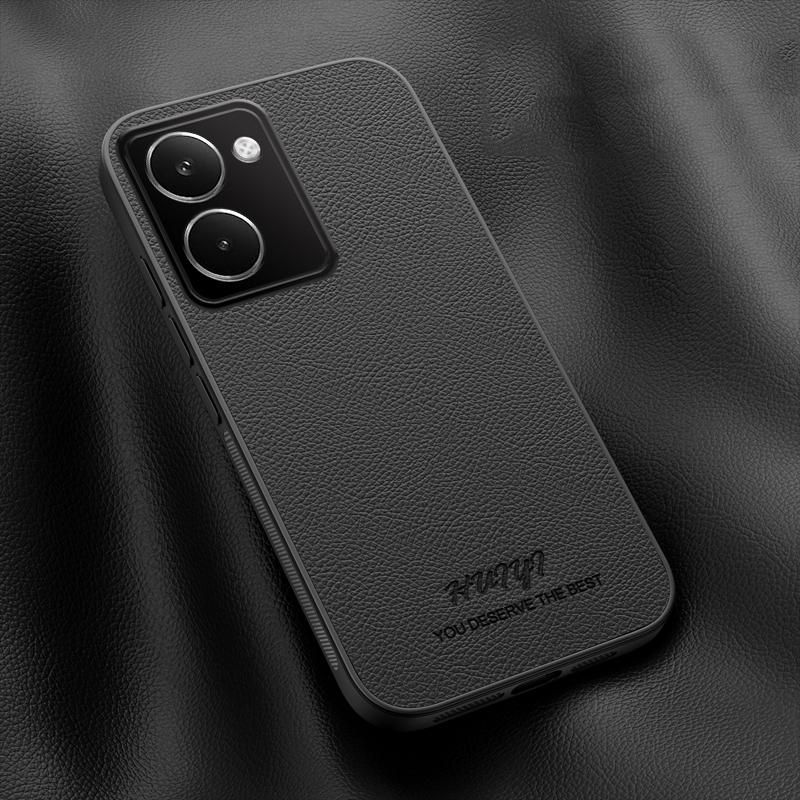 For Realme P3 Ultra 5G HUIYI Leather Magnetic Phone Case - Black - EDA007526820B