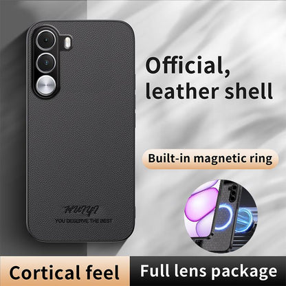 For Realme C100i 4G HUIYI Leather Magnetic Phone Case - Blue - EDA007526827A