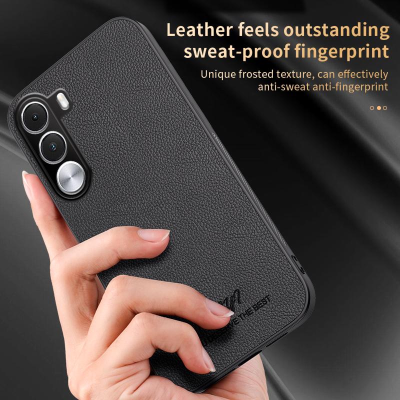 For Realme C100i 4G HUIYI Leather Magnetic Phone Case - Blue - EDA007526827A