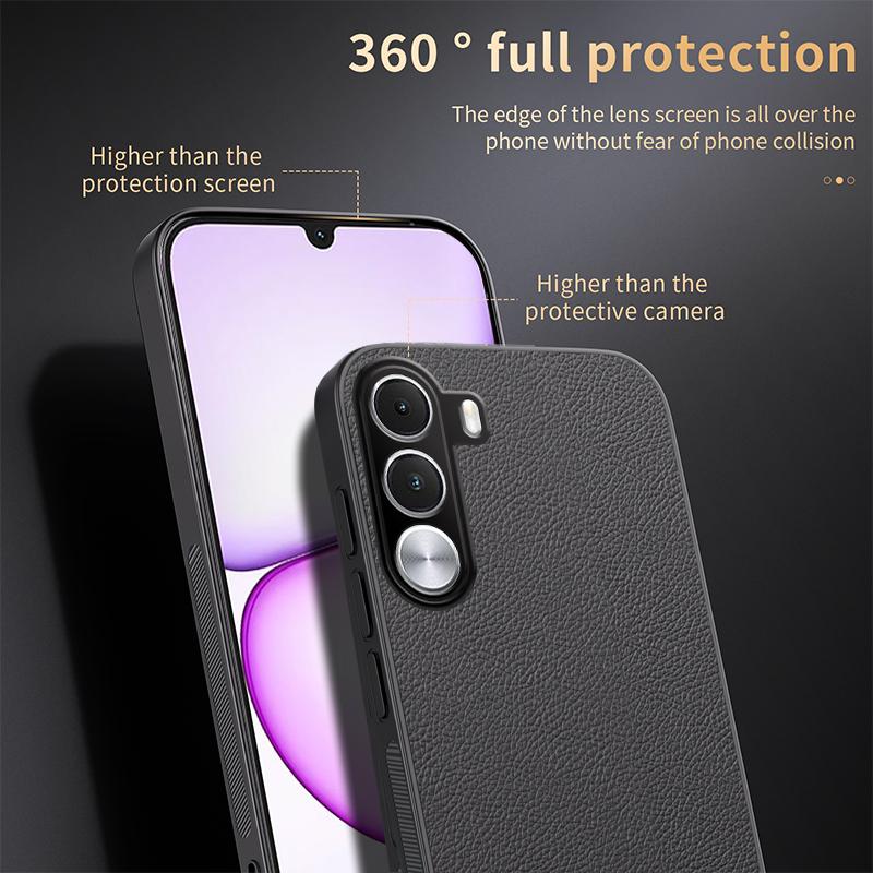 For Realme C100i 4G HUIYI Leather Magnetic Phone Case - White - EDA007526827D