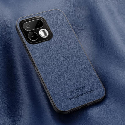For Realme 16T 5G HUIYI Leather Magnetic Phone Case(Blue)