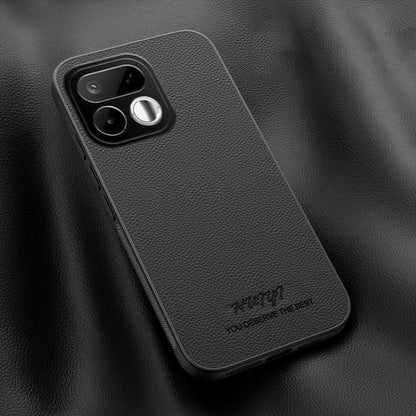 For Realme 16T 5G HUIYI Leather Magnetic Phone Case(Black)