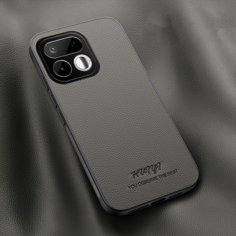 For Realme 16T 5G HUIYI Leather Magnetic Phone Case(Grey)