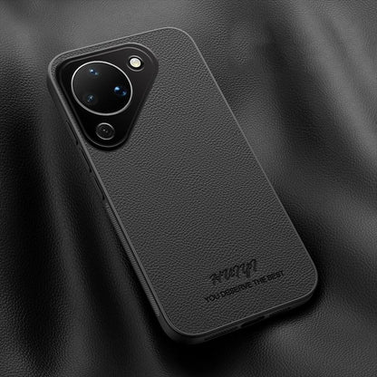 For Huawei Pura 90 5G HUIYI Leather Magnetic Phone Case - Black - EDA007527007B