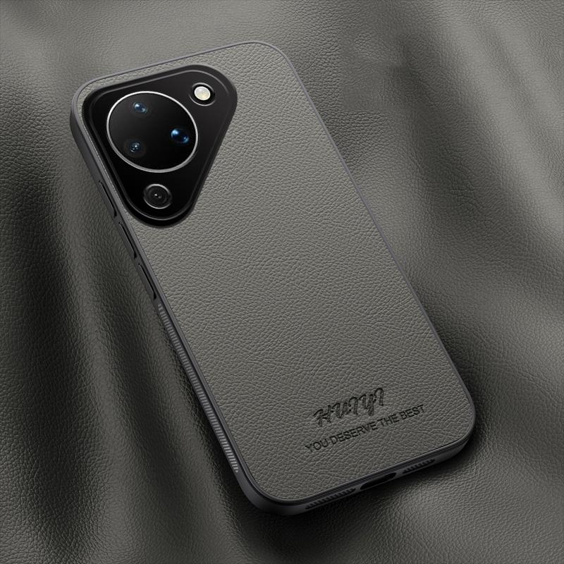 For Huawei Pura 90 5G HUIYI Leather Magnetic Phone Case - Grey - EDA007527007C