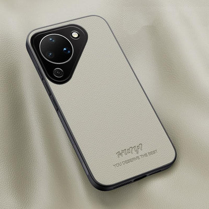 For Huawei Pura 90 5G HUIYI Leather Magnetic Phone Case - White - EDA007527007D