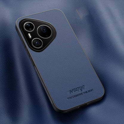 For Huawei Pura 90 Pro 5G HUIYI Leather Magnetic Phone Case - Blue - EDA007527008A