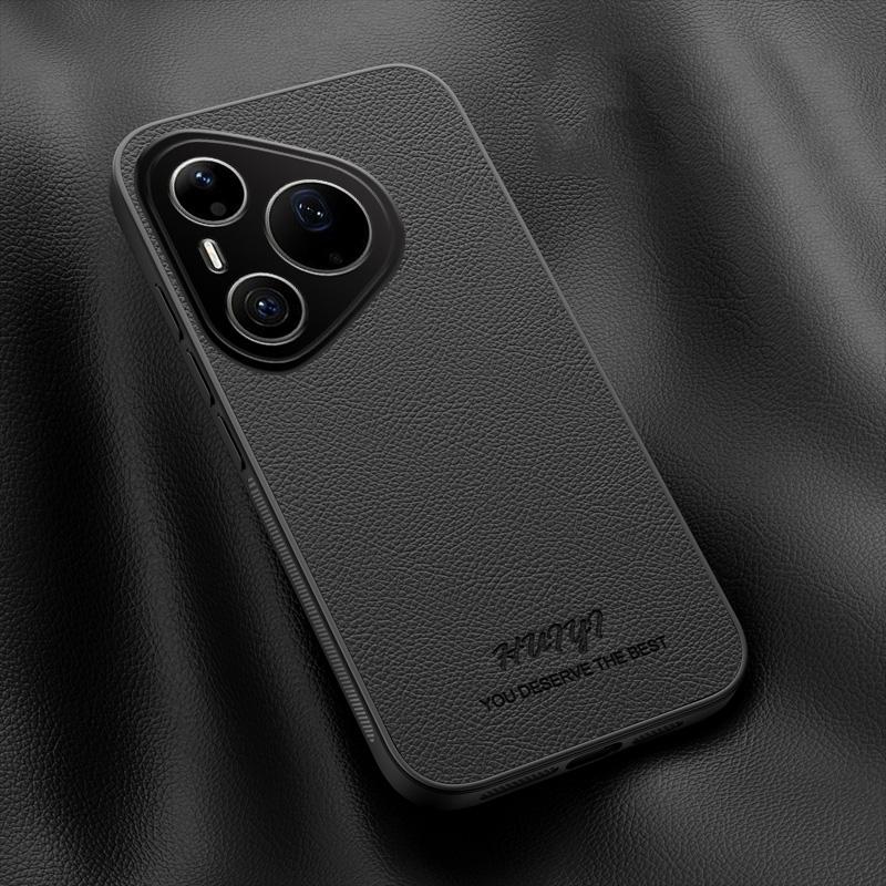 For Huawei Pura 90 Pro 5G HUIYI Leather Magnetic Phone Case - Black - EDA007527008B