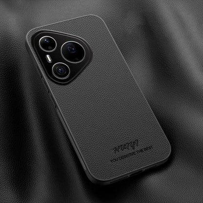 For Huawei Pura 90 Pro 5G HUIYI Leather Magnetic Phone Case - Black - EDA007527008B