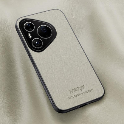 For Huawei Pura 90 Pro 5G HUIYI Leather Magnetic Phone Case - White - EDA007527008D