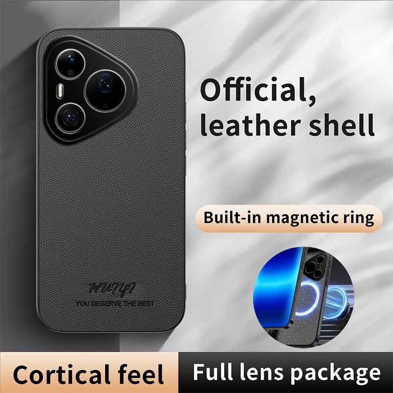 For Huawei Pura 90 Pro Max 5G HUIYI Leather Magnetic Phone Case - Blue - EDA007527009A