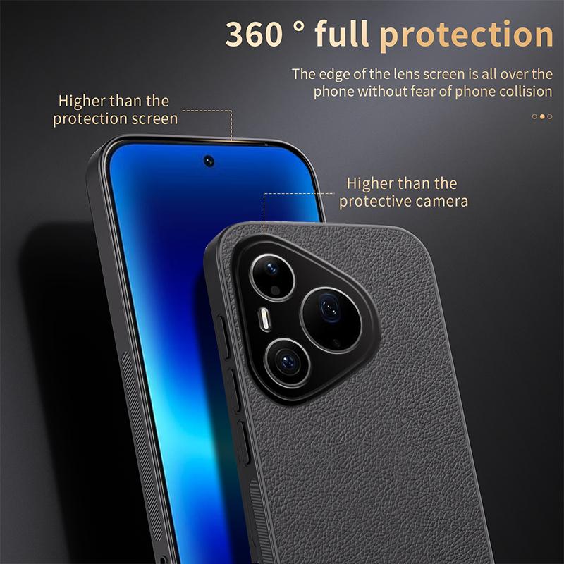 For Huawei Pura 90 Pro Max 5G HUIYI Leather Magnetic Phone Case - Black - EDA007527009B
