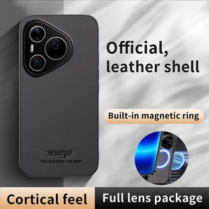 For Huawei Pura 90 Pro Max 5G HUIYI Leather Magnetic Phone Case - Brown - EDA007527009E