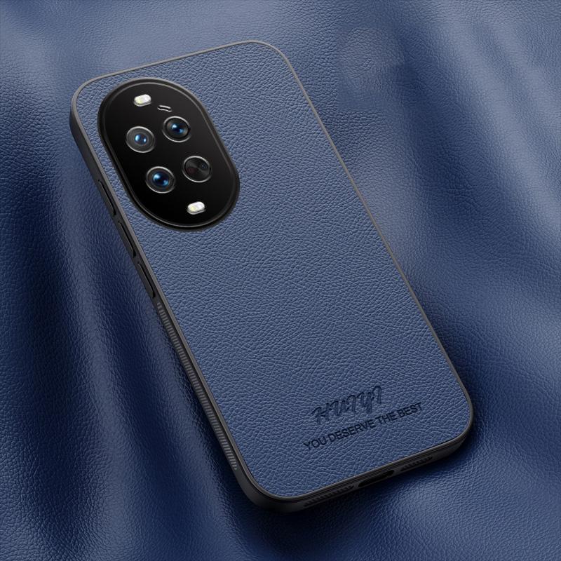 For Huawei nova 14 Ultra HUIYI Leather Magnetic Phone Case - Blue - EDA007527018A
