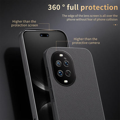 For Huawei nova 14 Ultra HUIYI Leather Magnetic Phone Case - Blue - EDA007527018A