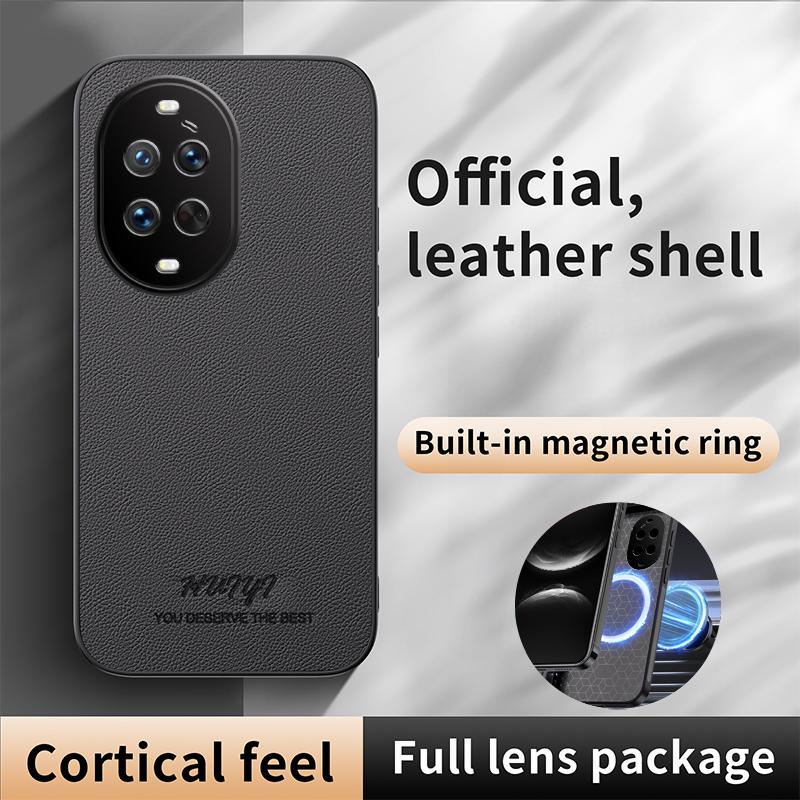 For Huawei nova 14 Ultra HUIYI Leather Magnetic Phone Case - Brown - EDA007527018E