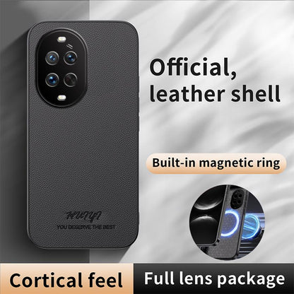 For Huawei nova 14 Ultra HUIYI Leather Magnetic Phone Case - Brown - EDA007527018E