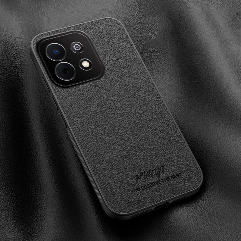 For Huawei Enjoy 90 Plus 5G HUIYI Leather Magnetic Phone Case - Black - EDA007527022B