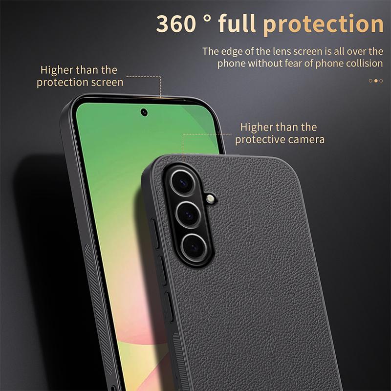 For Galaxy A57 5G HUIYI Leather Magnetic Phone Case - Blue - EDA007527510A