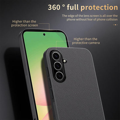 For Galaxy A57 5G HUIYI Leather Magnetic Phone Case - White - EDA007527510D