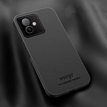 For Honor X60 GT 5G HUIYI Leather Magnetic Phone Case - Black - EDA007533924B