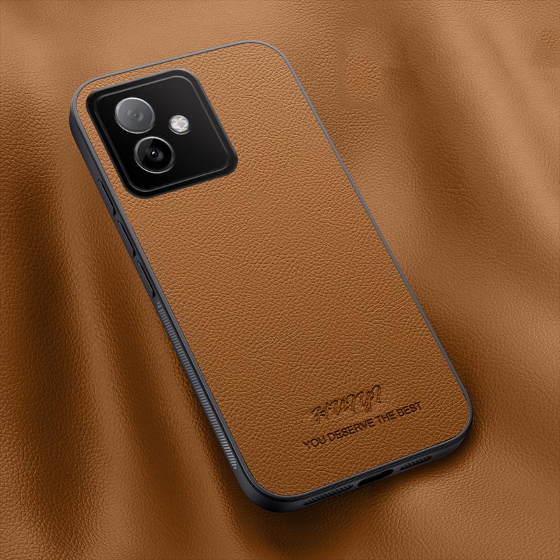 For Honor X60 GT 5G HUIYI Leather Magnetic Phone Case - Brown - EDA007533924E