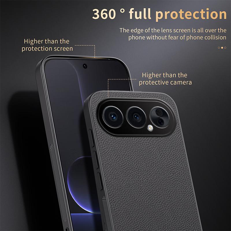 For Honor 500 Pro Global 155.8mm HUIYI Leather Magnetic Phone Case - Grey - EDA007533930C