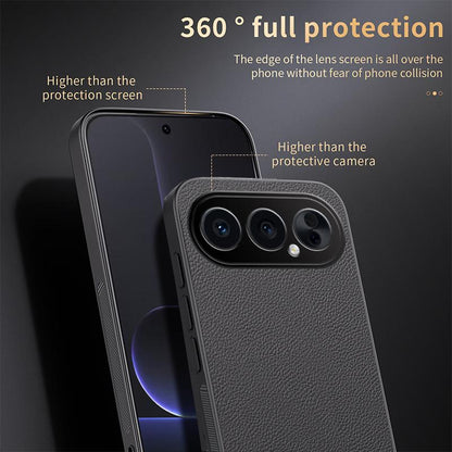 For Honor 500 Pro Global 155.8mm HUIYI Leather Magnetic Phone Case - White - EDA007533930D