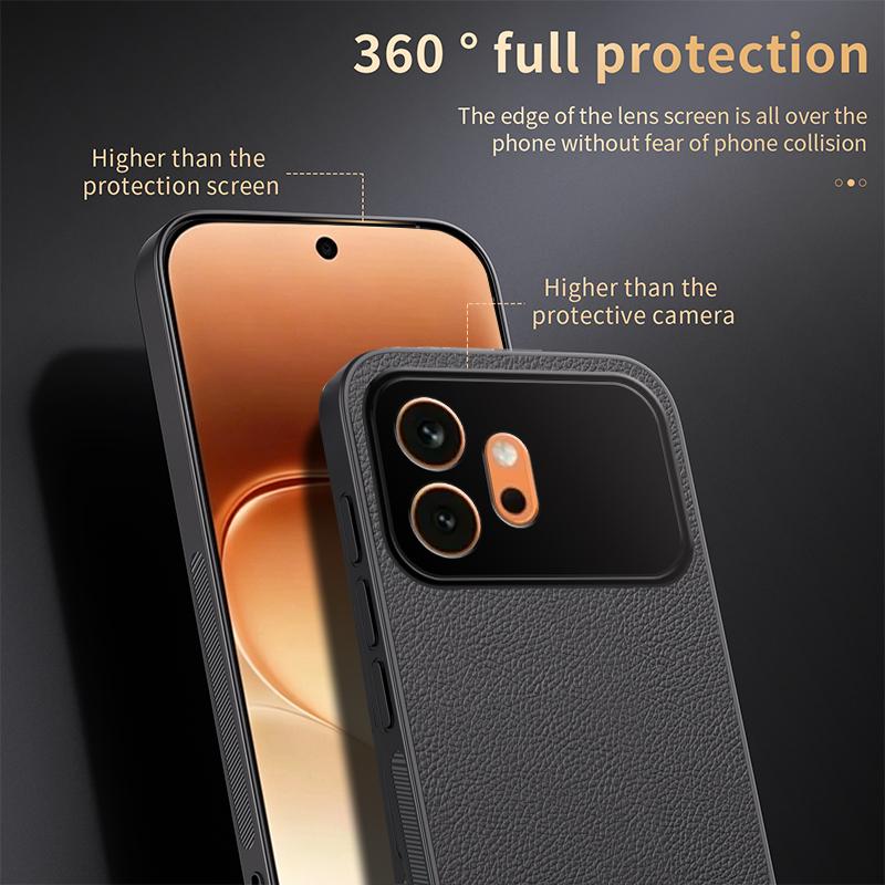 For Honor 600 Global HUIYI Leather Magnetic Phone Case - Black - EDA007533932B