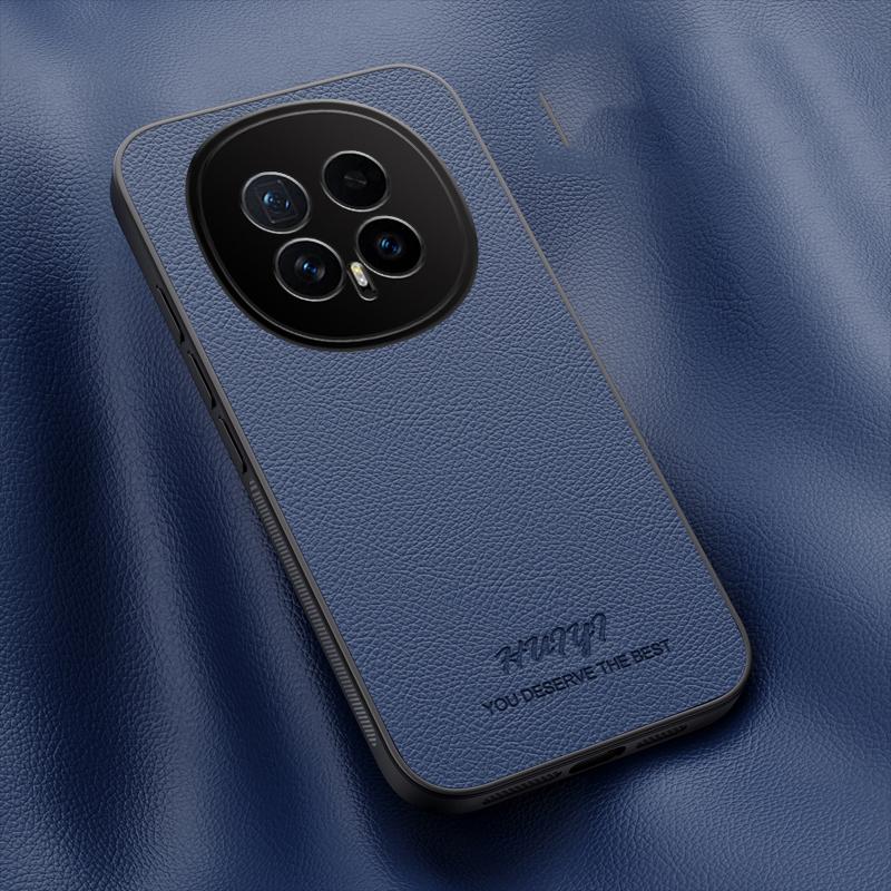 For Honor Magic8 HUIYI Leather Magnetic Phone Case - Blue - EDA007533934A