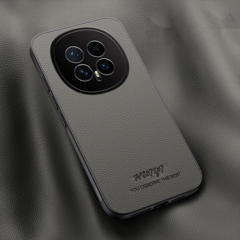 For Honor Magic8 HUIYI Leather Magnetic Phone Case - Grey - EDA007533934C