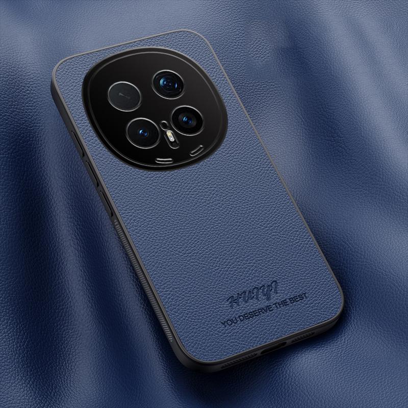 For Honor Magic8 Lite HUIYI Leather Magnetic Phone Case - Blue - EDA007533935A