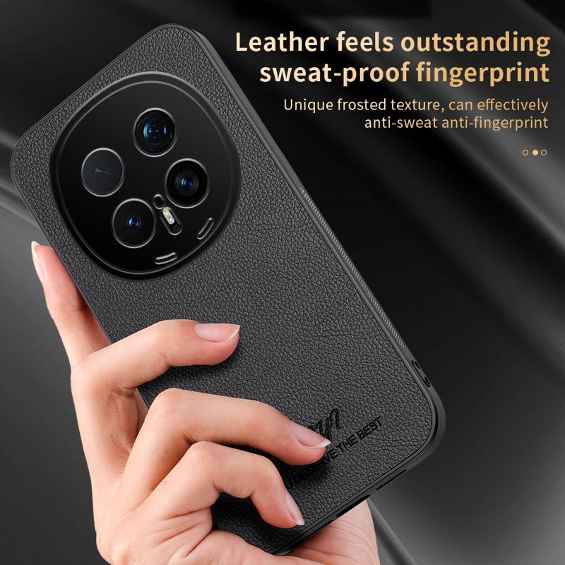 For Honor Magic8 Lite HUIYI Leather Magnetic Phone Case - Blue - EDA007533935A