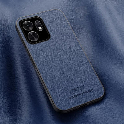 For Honor X6d 5G HUIYI Leather Magnetic Phone Case - Blue - EDA007533937A