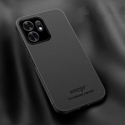 For Honor X6d 5G HUIYI Leather Magnetic Phone Case - Black - EDA007533937B