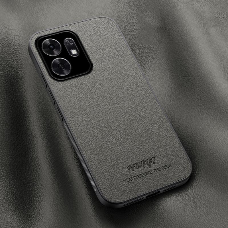 For Honor X6d 5G HUIYI Leather Magnetic Phone Case - Grey - EDA007533937C
