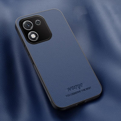 For Honor X70i 5G HUIYI Leather Magnetic Phone Case - Blue - EDA007533939A
