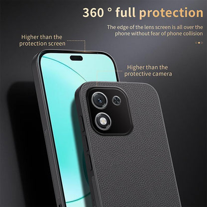 For Honor X70i 5G HUIYI Leather Magnetic Phone Case - Blue - EDA007533939A