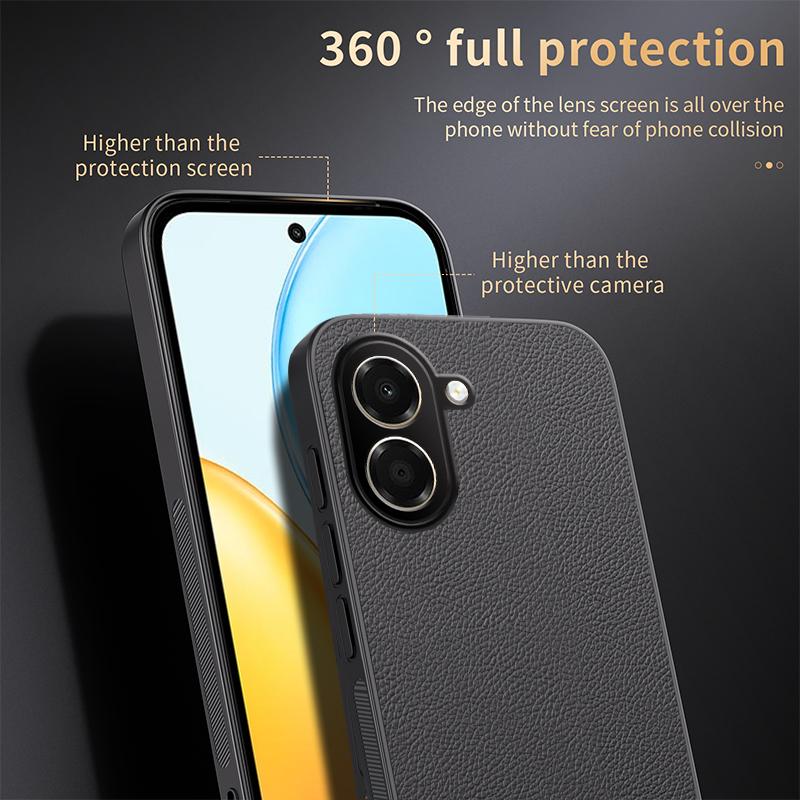 For Honor X7e 4G HUIYI Leather Magnetic Phone Case(Grey)