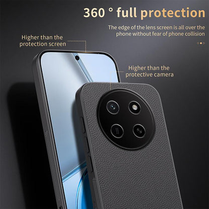 For Honor X80 Pro Max HUIYI Leather Magnetic Phone Case(Black)