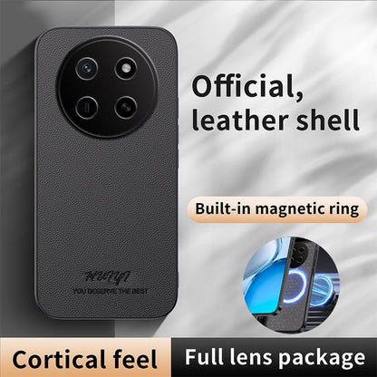 For Honor X80 Pro Max HUIYI Leather Magnetic Phone Case(Grey)