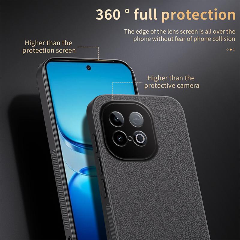 For vivo iQOO Z10 Turbo Pro HUIYI Leather Magnetic Phone Case - Grey - EDA007535028C
