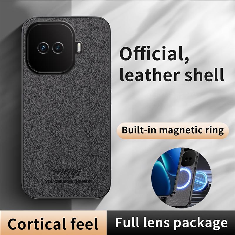 For vivo iQOO Z11 Turbo HUIYI Leather Magnetic Phone Case - Blue - EDA007535029A