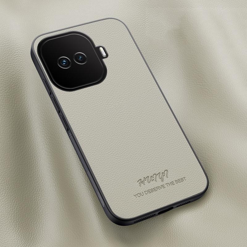For vivo iQOO Z11 Turbo HUIYI Leather Magnetic Phone Case - White - EDA007535029D